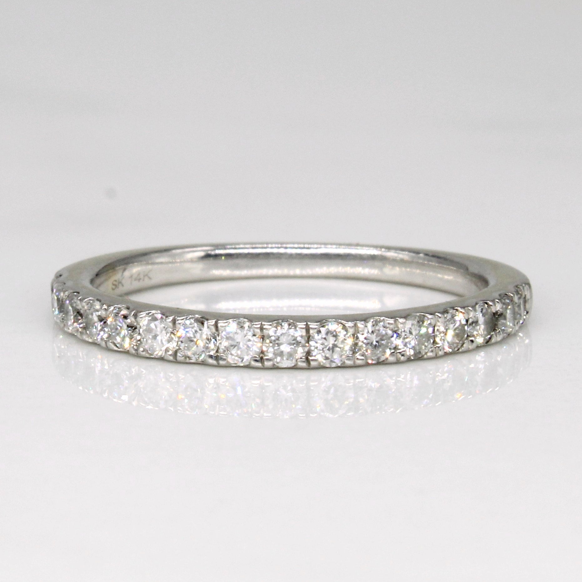 Alliance semi-éternité en diamants | 0,32 ct | Taille 4,5 | 
