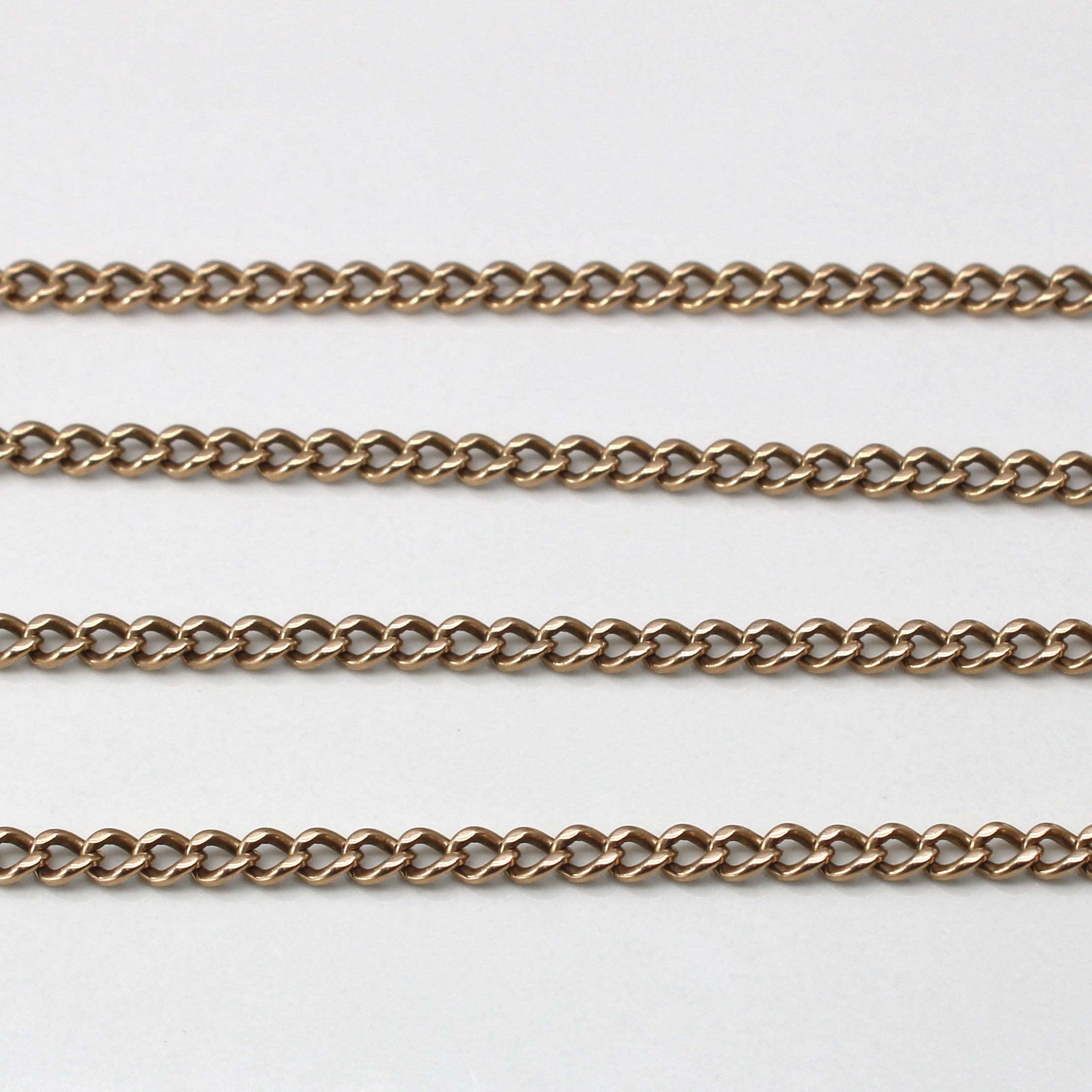 10k Yellow Gold Cable Link Chain | 30"|