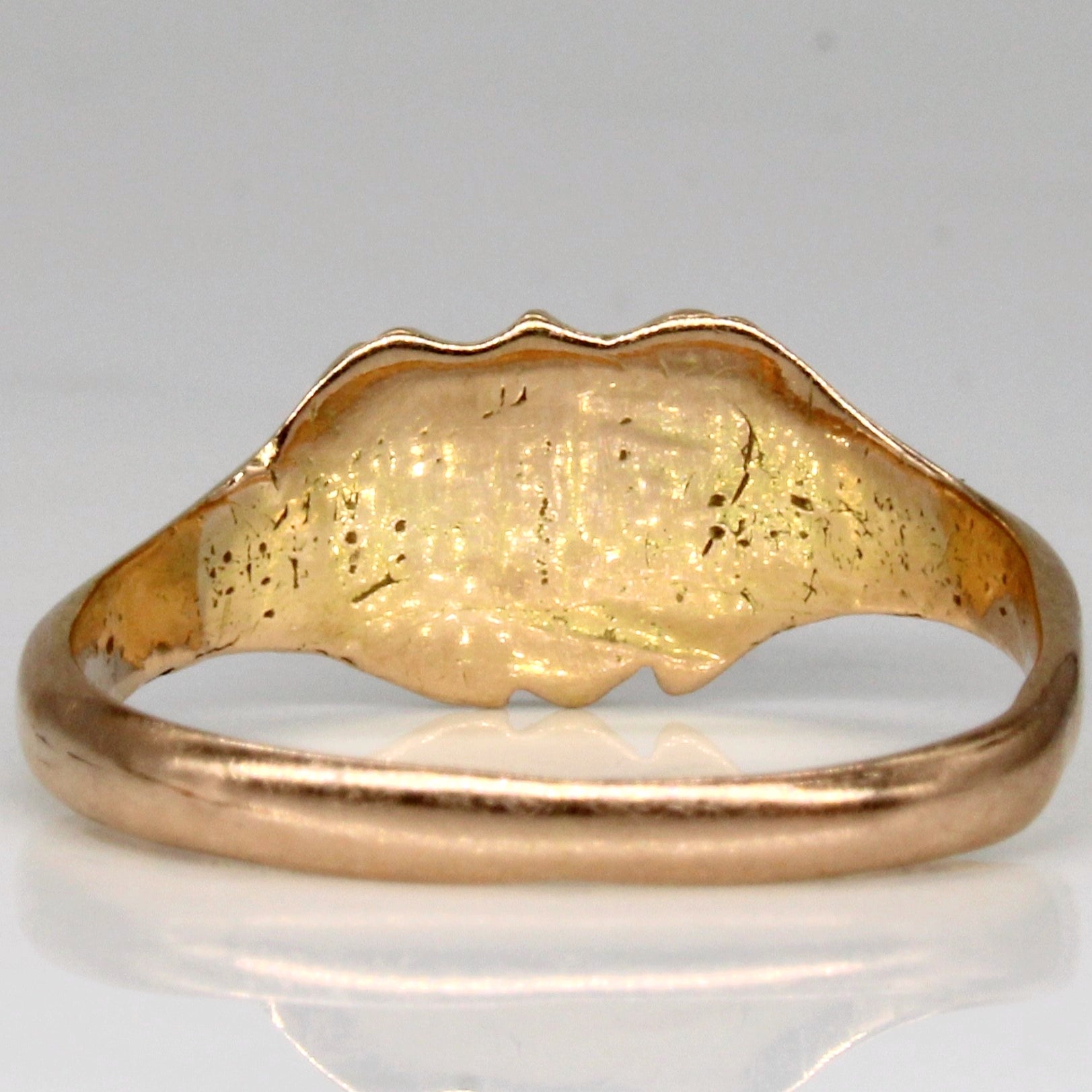 14k Yellow Gold Signet Ring | SZ 10.25 |
