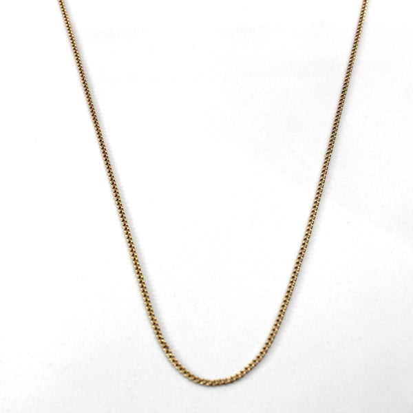 10k Yellow Gold Cable Link Chain | 26