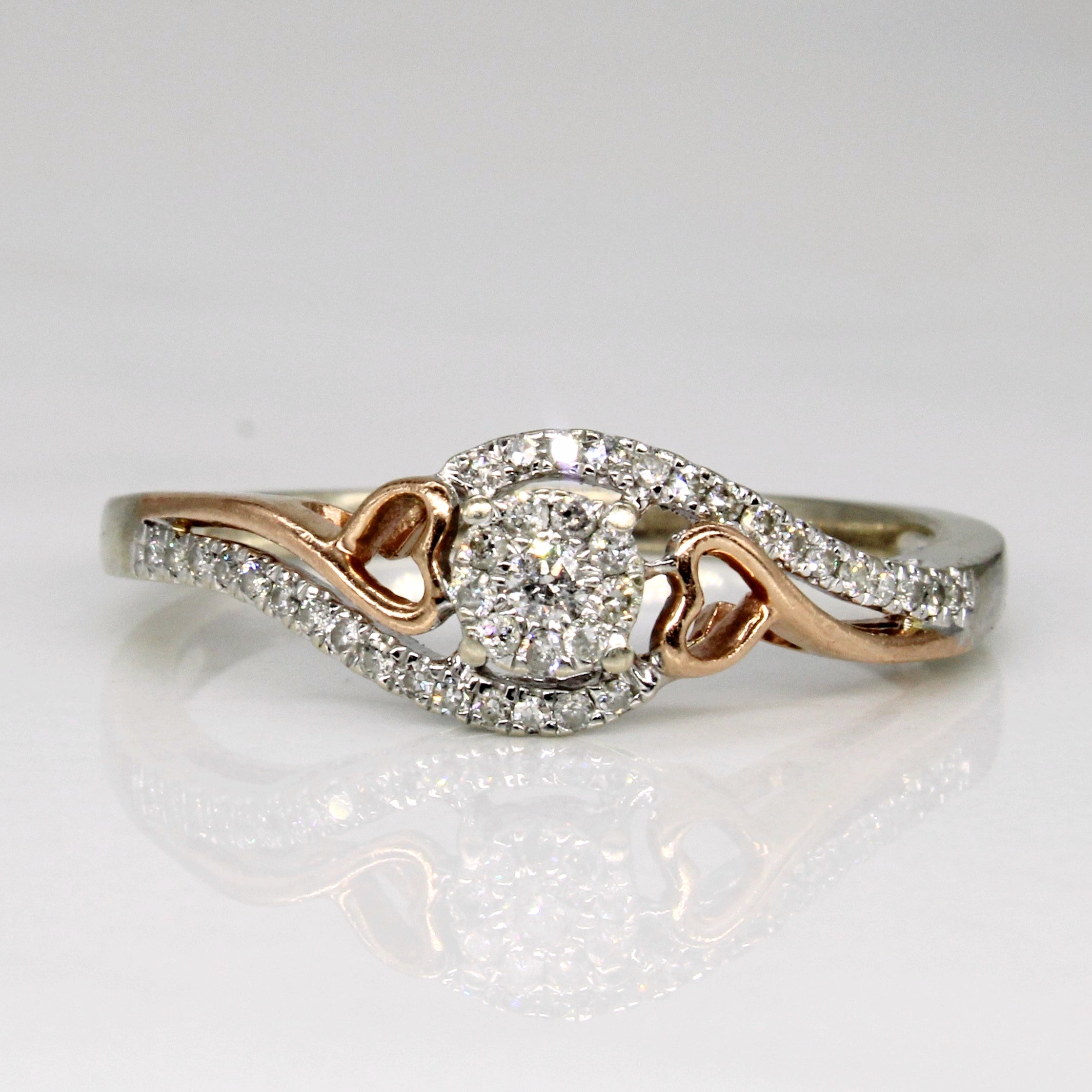 Bague en diamant | 0,16 ct | Taille 8,75 | 