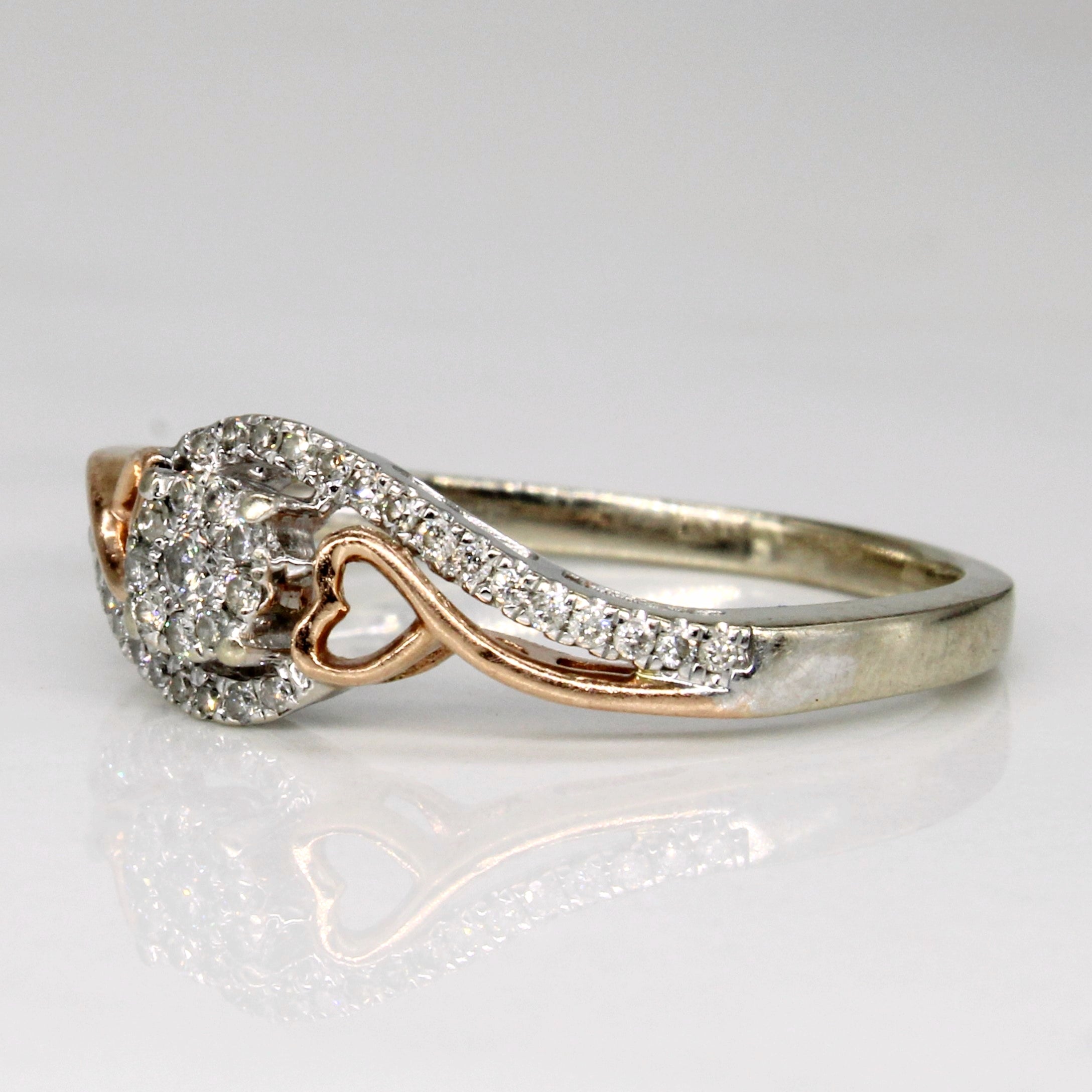 Bague en diamant | 0,16 ct | Taille 8,75 | 