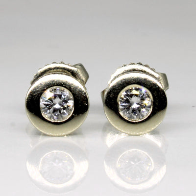 Flush Set Diamond Stud Earrings | 0.28ctw |