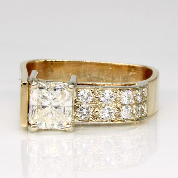 Princess Cut Diamond Engagement Ring | 1.05ctw | SZ 5.25 |