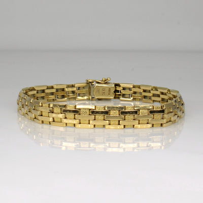 14k Yellow Gold Bracelet | 7.5