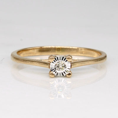 Illusion Set Diamond Ring | 0.03ct | SZ 6.5 |