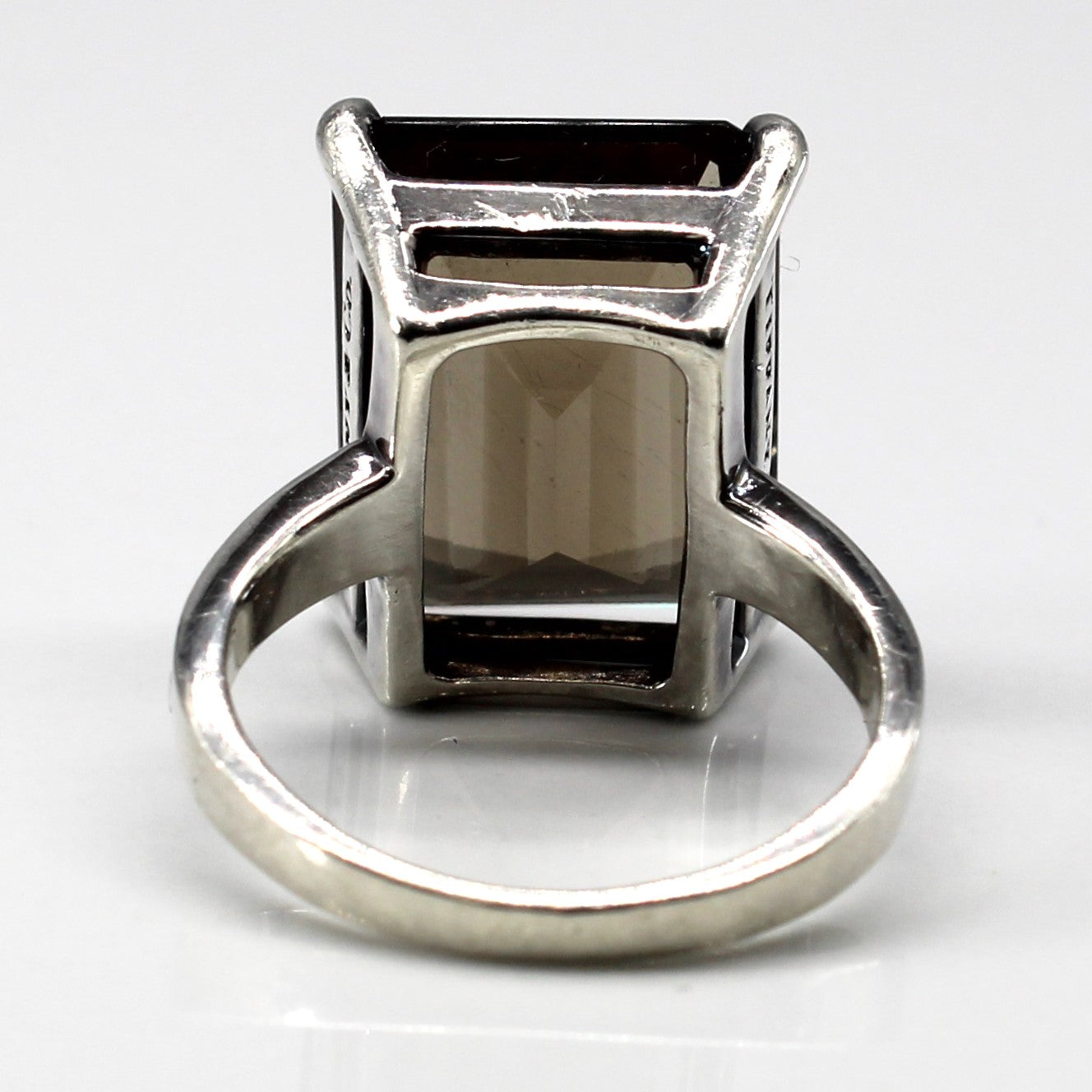 'Tiffany & Co'. Smokey Quartz Sparklers Silver Ring | 9.5ct | SZ 6.25 |