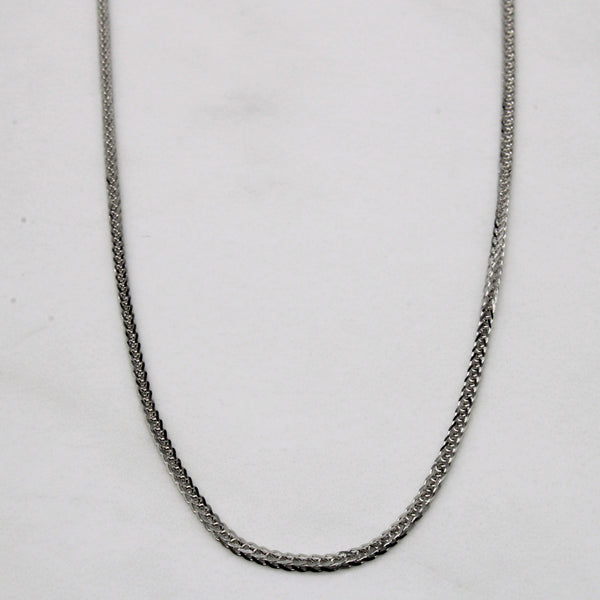 18k White Gold Chain | 20