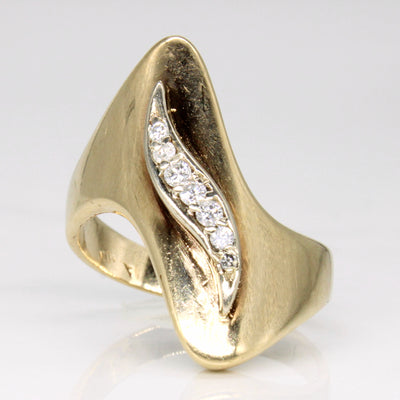 Diamond Cocktail Ring | 0.12ctw | SZ 6.5 |