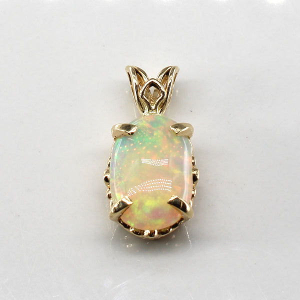 Solitaire Opal Pendant | 3.50ct |