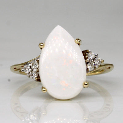 Opal & Diamond Cocktail Ring | 3.00ct, 0.09ctw | SZ 6.75 |