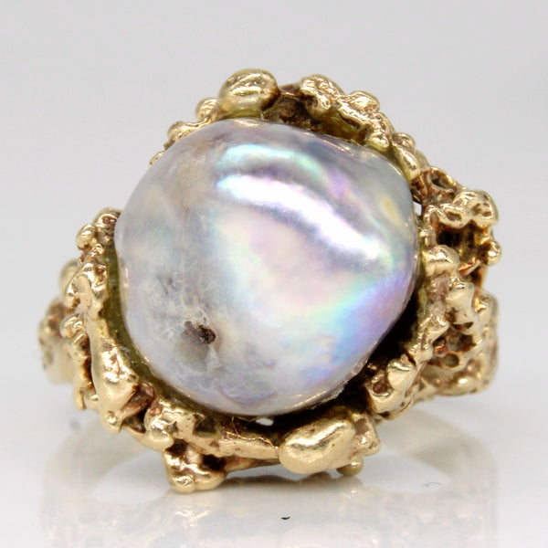Baroque Pearl Freeform Ring | SZ 6.75 |