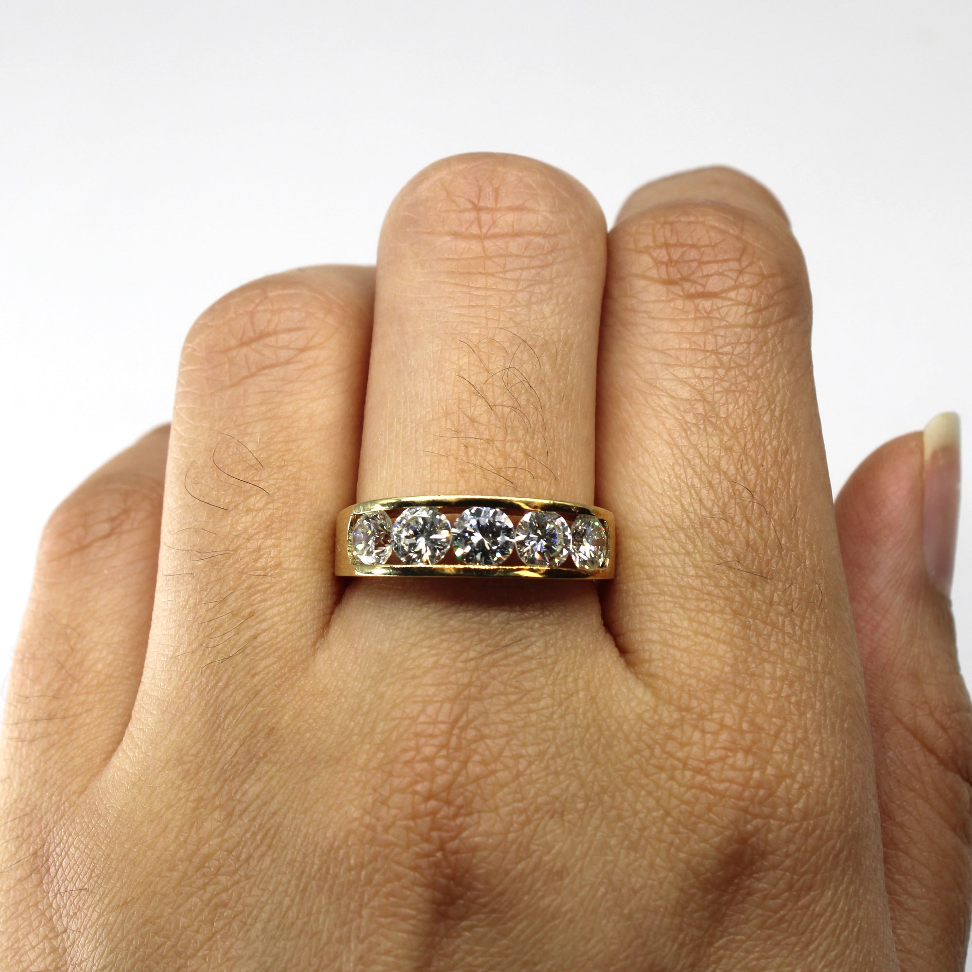 Channel Set Diamond Band | 1.79ctw SI1/2 I | SZ 7.75 |