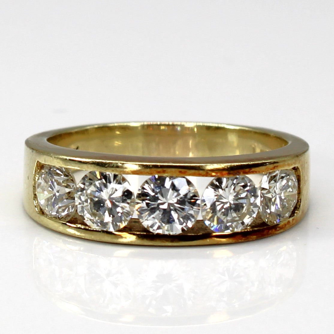 Channel Set Diamond Band | 1.79ctw SI1/2 I | SZ 7.75 |