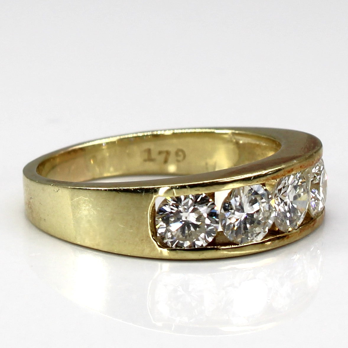 Channel Set Diamond Band | 1.79ctw SI1/2 I | SZ 7.75 |