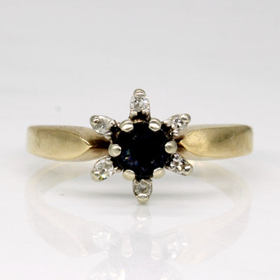 Sapphire & Diamond Cocktail Ring | 0.20ct, 0.03ctw | SZ 4.75 |