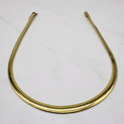 14k Italian Yellow Gold Omega 14k Chain Necklace | 16