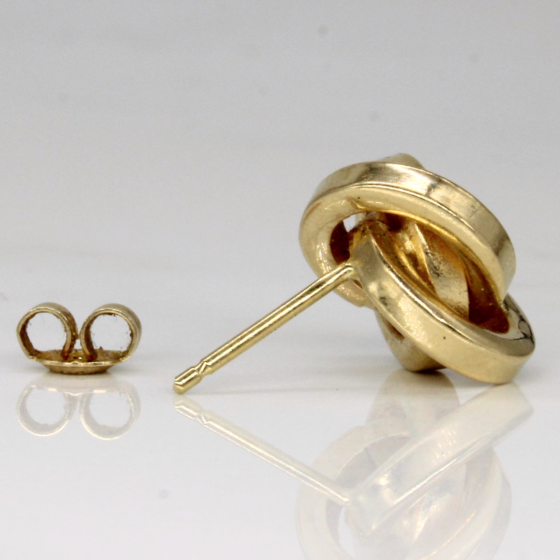 14k gold on sale knot earrings