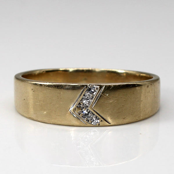 Diamond Solid Gold Band | 0.06ctw | SZ 12.75 |