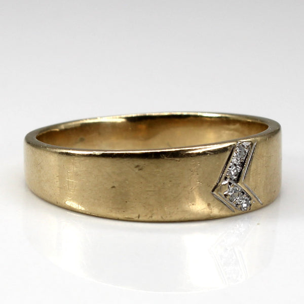 Diamond Solid Gold Band | 0.06ctw | SZ 12.75 |