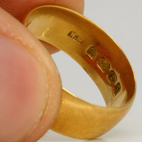 18k 1903 Yellow Gold Wide Band | SZ 6.75 |