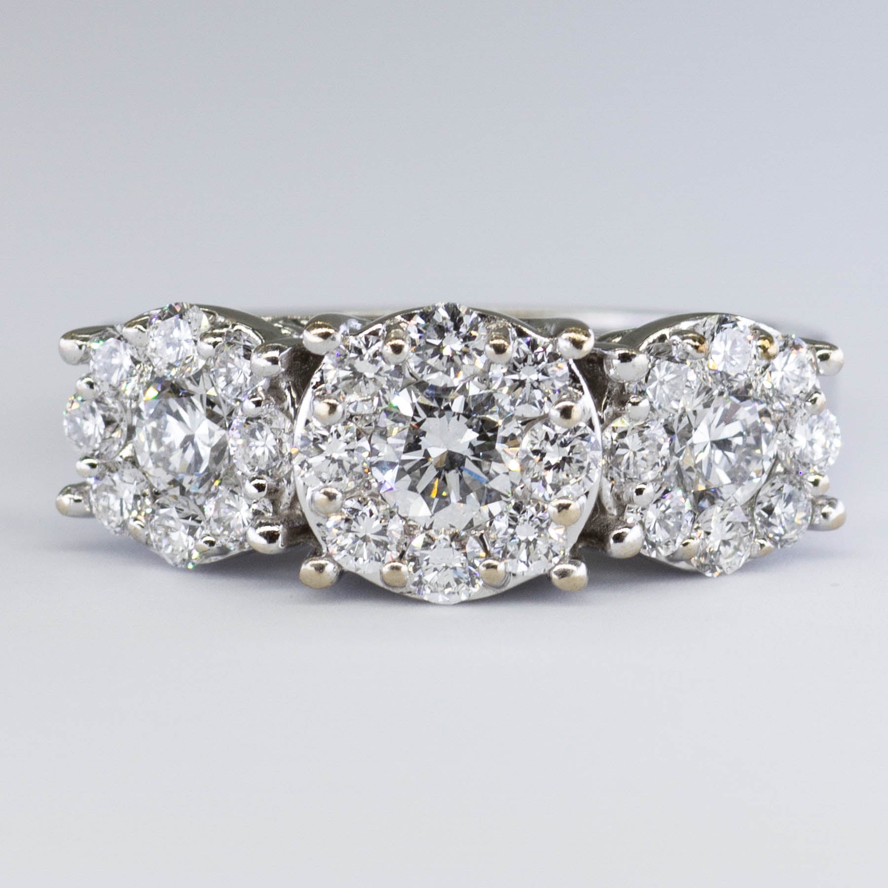 High Set Cluster Diamond Ring | 1.94ctw | SZ 8 |
