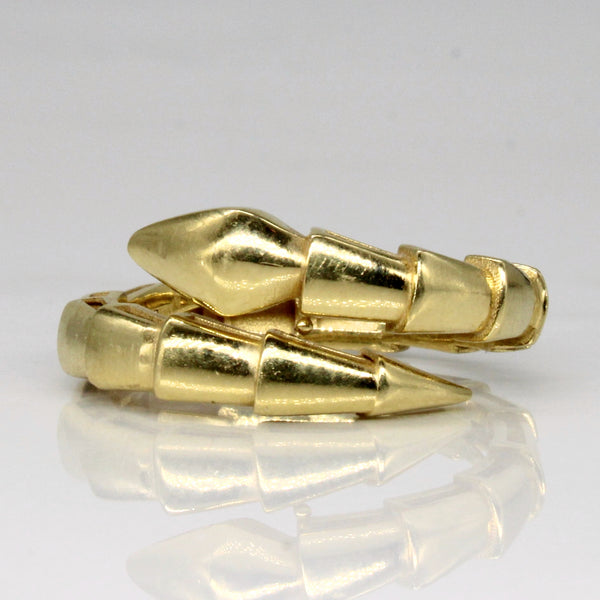 18k Yellow Gold Snake Ring | SZ 8.25 |