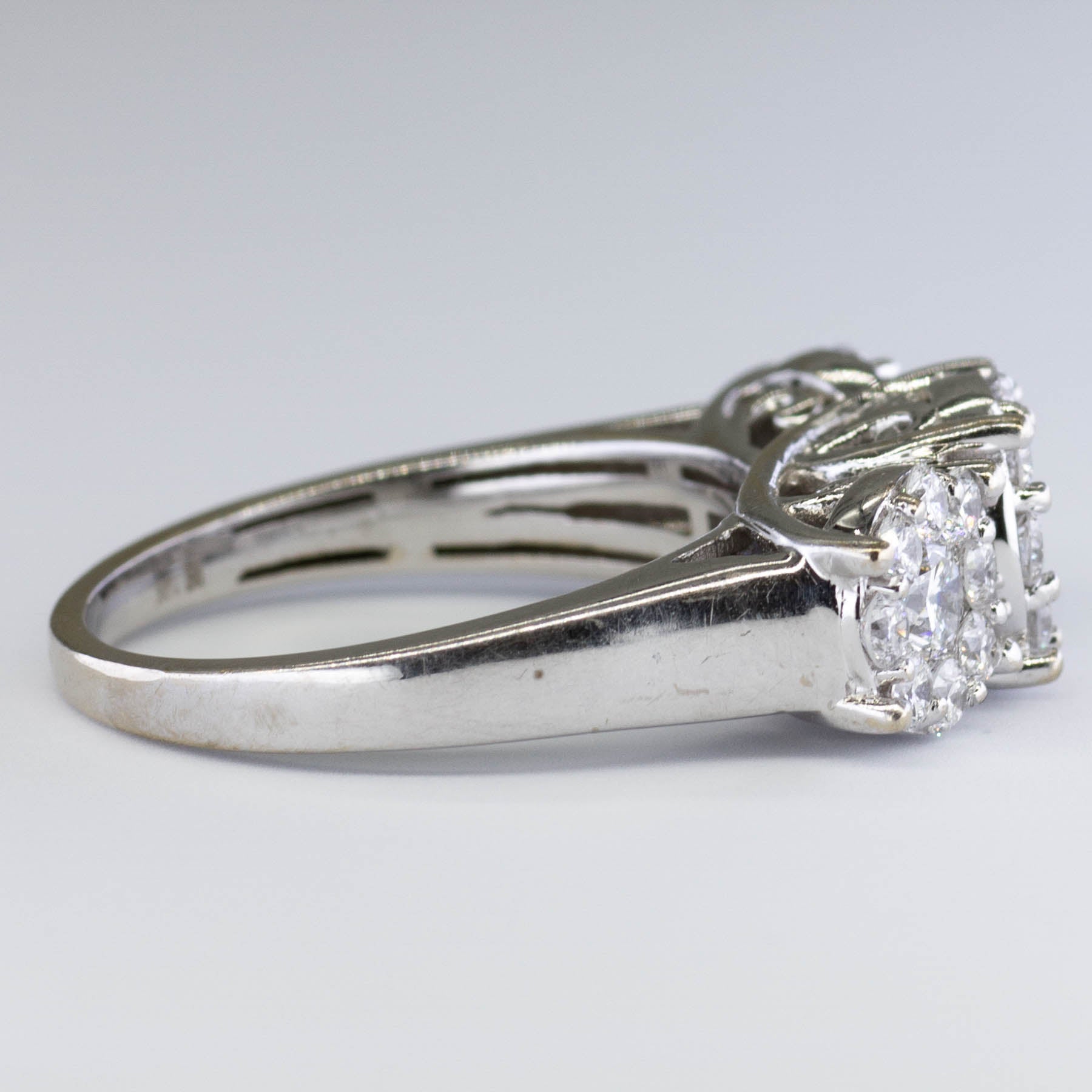 High Set Cluster Diamond Ring | 1.94ctw | SZ 8 |