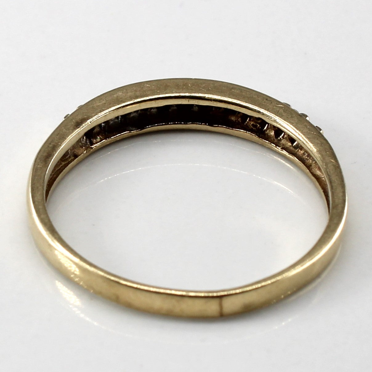 Bague sertie de diamants pavés | 0,12 ct | Taille 9 | 