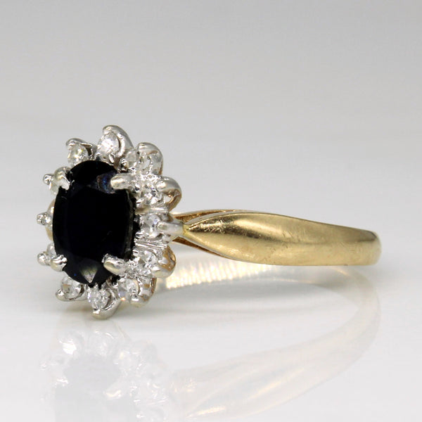 Sapphire & Diamond Cocktail Ring | 0.75ct, 0.07ctw | SZ 5.75 |