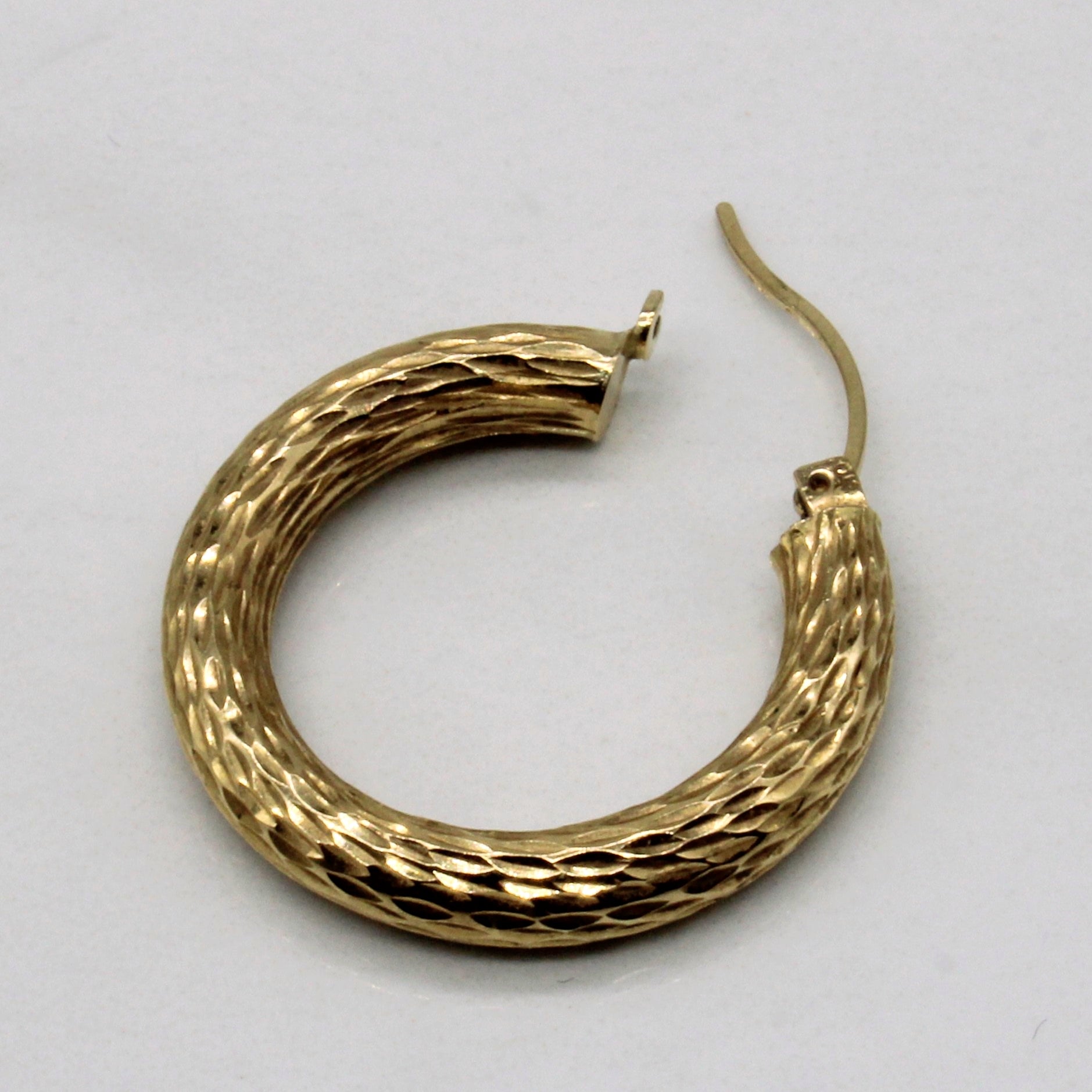 10k Yellow Gold Hoop Earrings