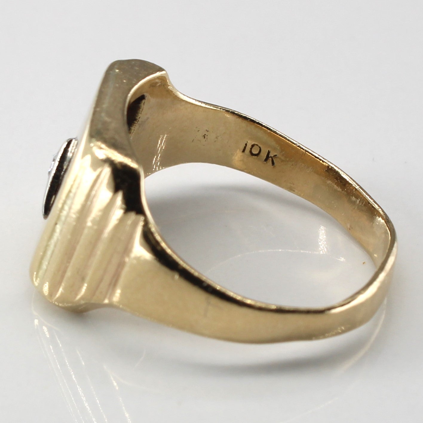 Diamond Signet Ring | 0.02ct | SZ 8.5 |