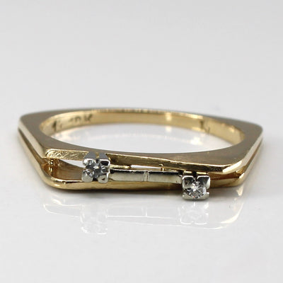 Offset Diamond Ring | 0.02ctw | SZ 5.75 |