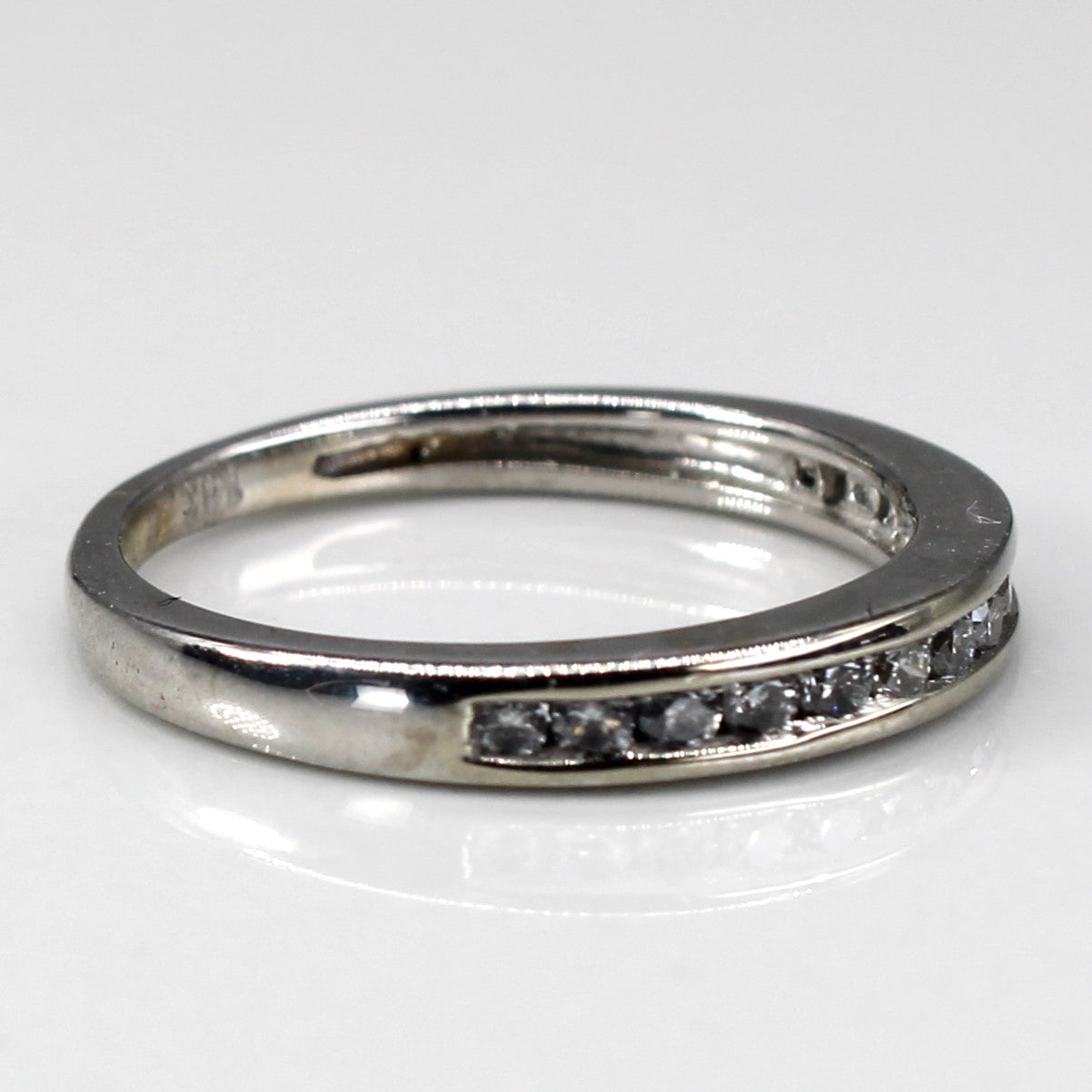 Alliance sertie de diamants en canal | 0,21 ct | Taille 4 | 