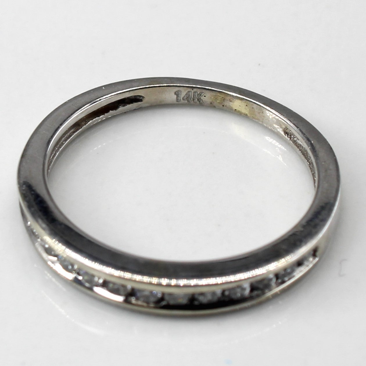 Alliance sertie de diamants en canal | 0,21 ct | Taille 4 | 