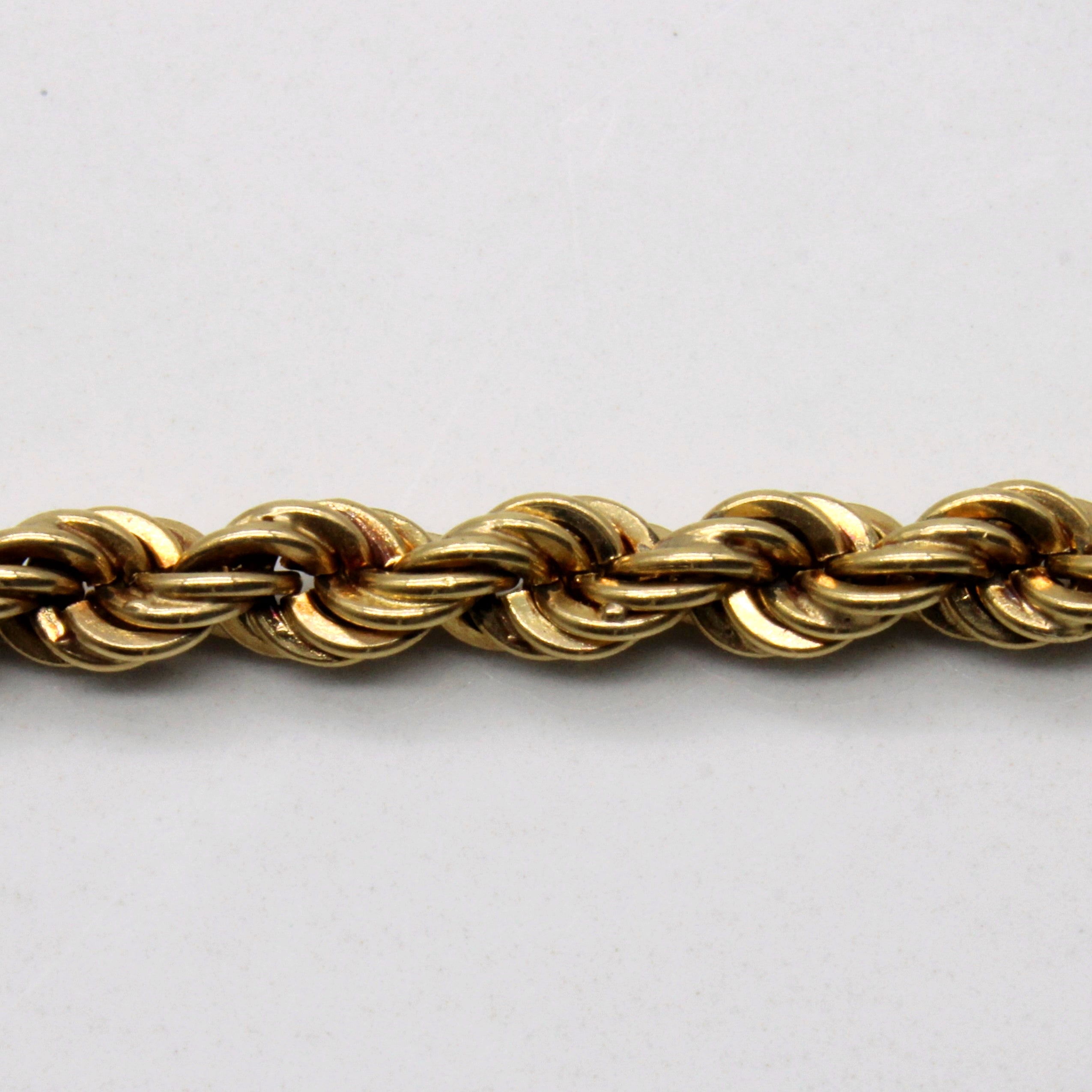 14k Yellow Gold Rope Chain | 21" |