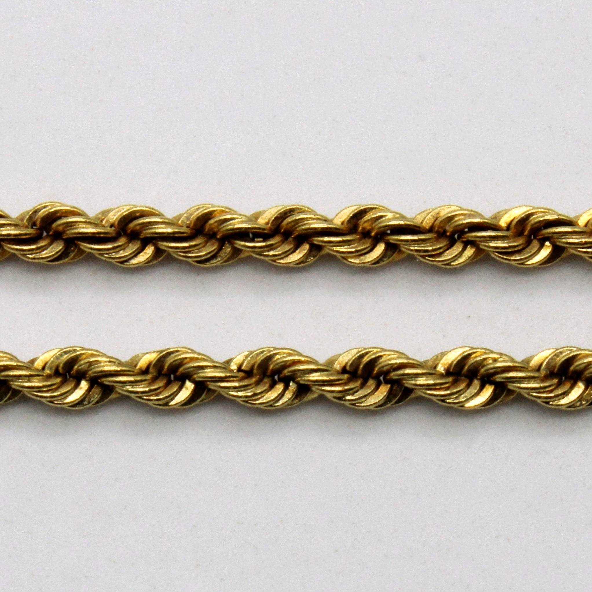 18k Yellow Gold Rope Chain | 24" |