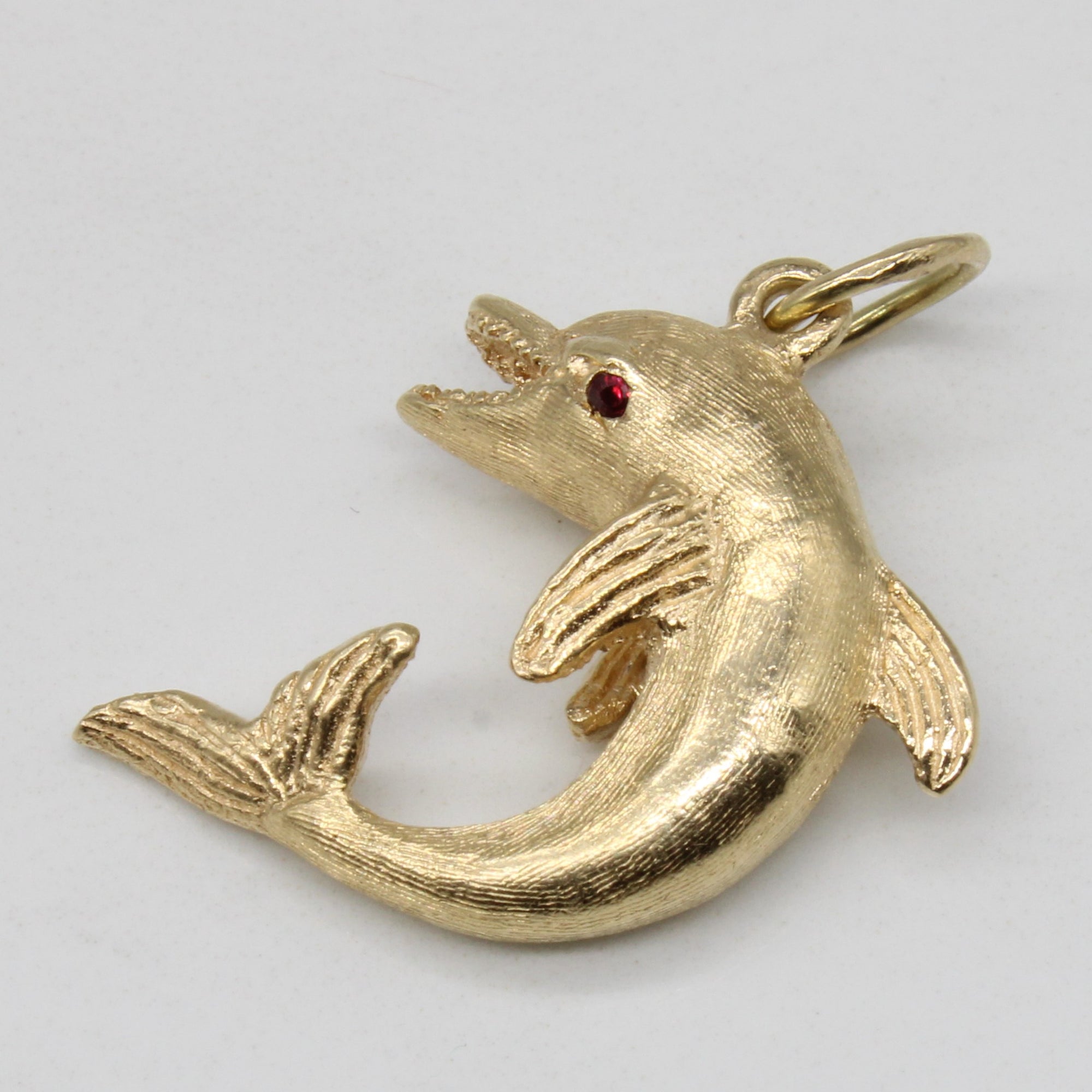 Ruby Dolphin Pendant | 0.02ctw |