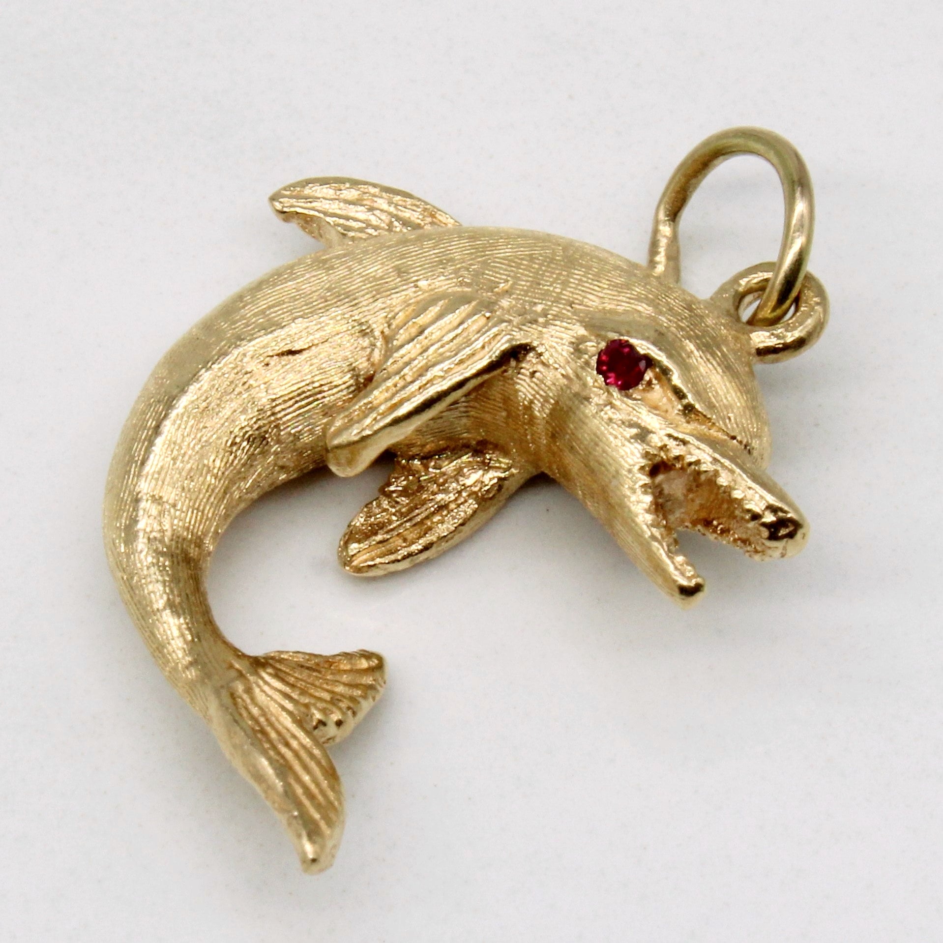 Ruby Dolphin Pendant | 0.02ctw |