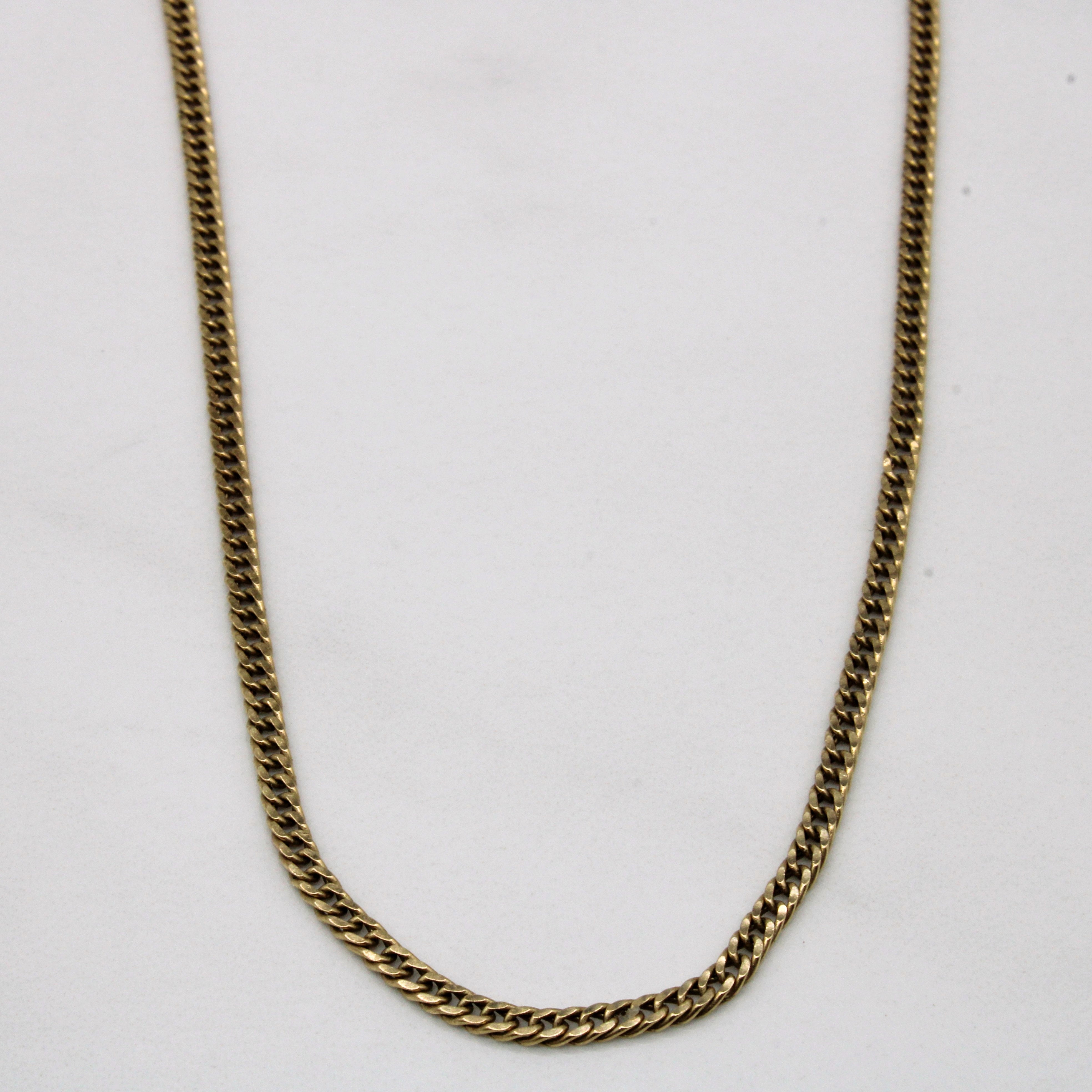 10k Yellow Gold Cuban Link Chain | 22" |