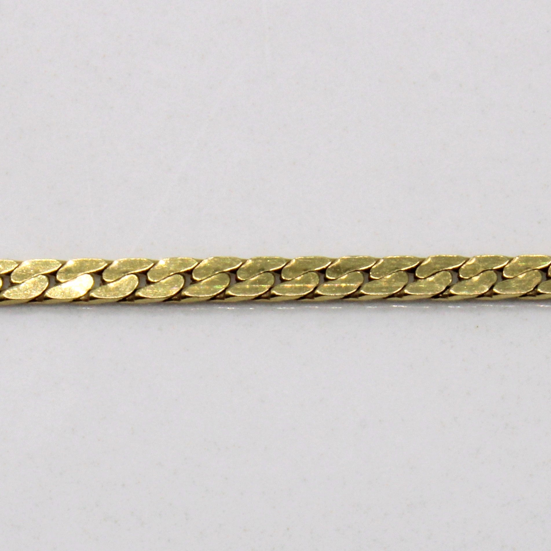 10k Yellow Gold Flat Link Chain | 26" |