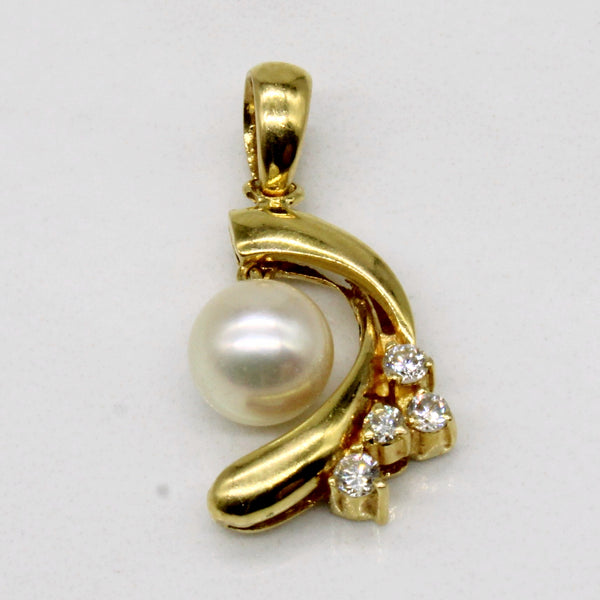 Pearl & Diamond Pendant | 0.11ctw |