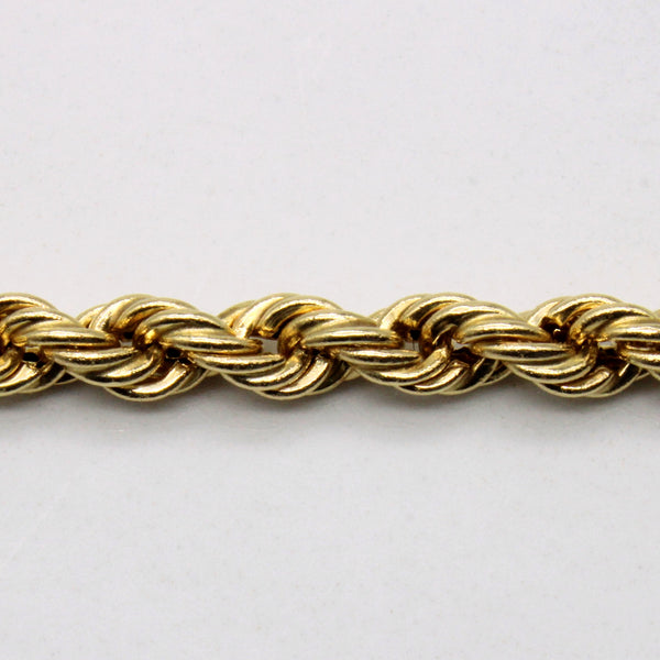 10k Yellow Gold Rope Chain | 30