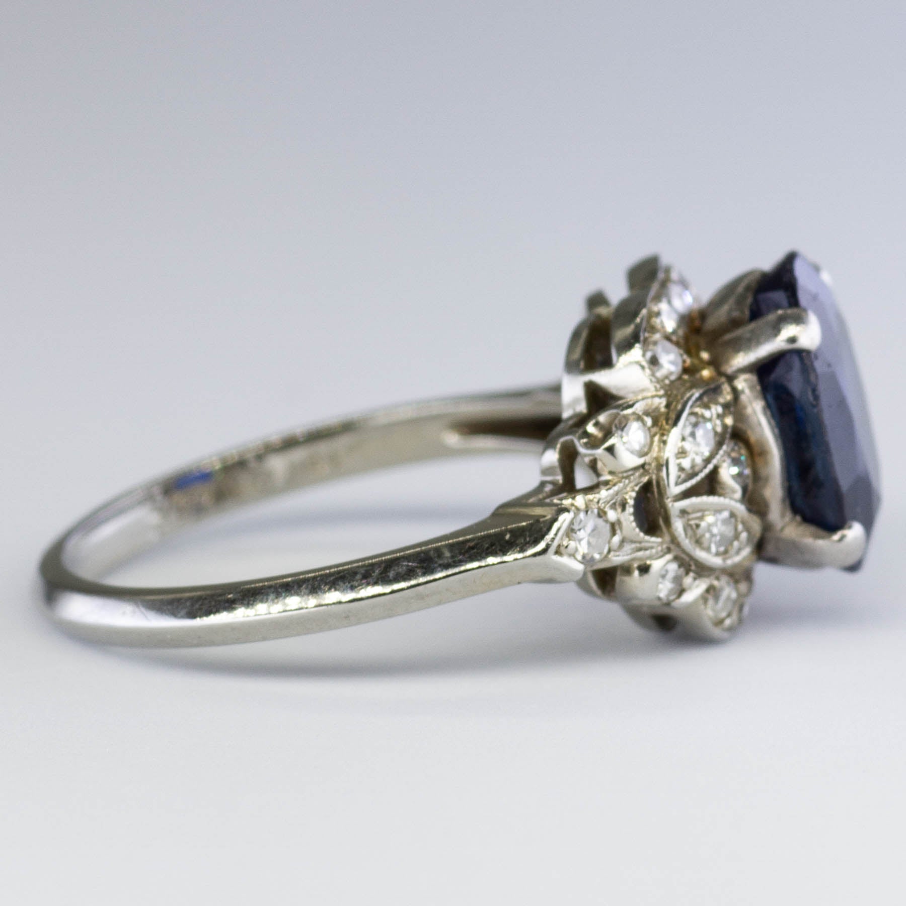Sapphire & Diamond Cocktail Ring | 2.65ct | 0.18ctw | SZ 6.25 |