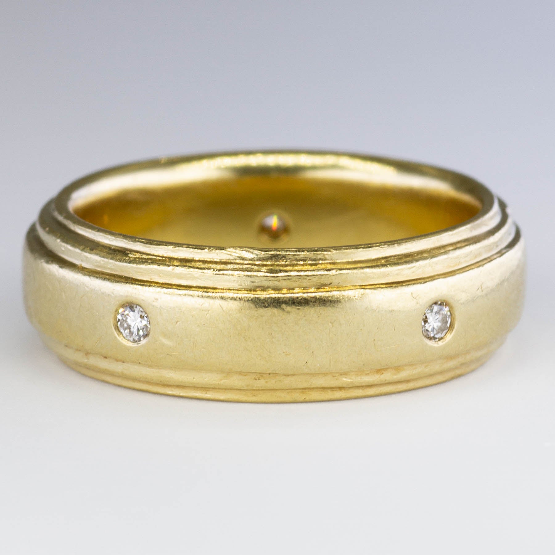 Flush Set Diamond Band | 0.15ctw | SZ 10.5 |