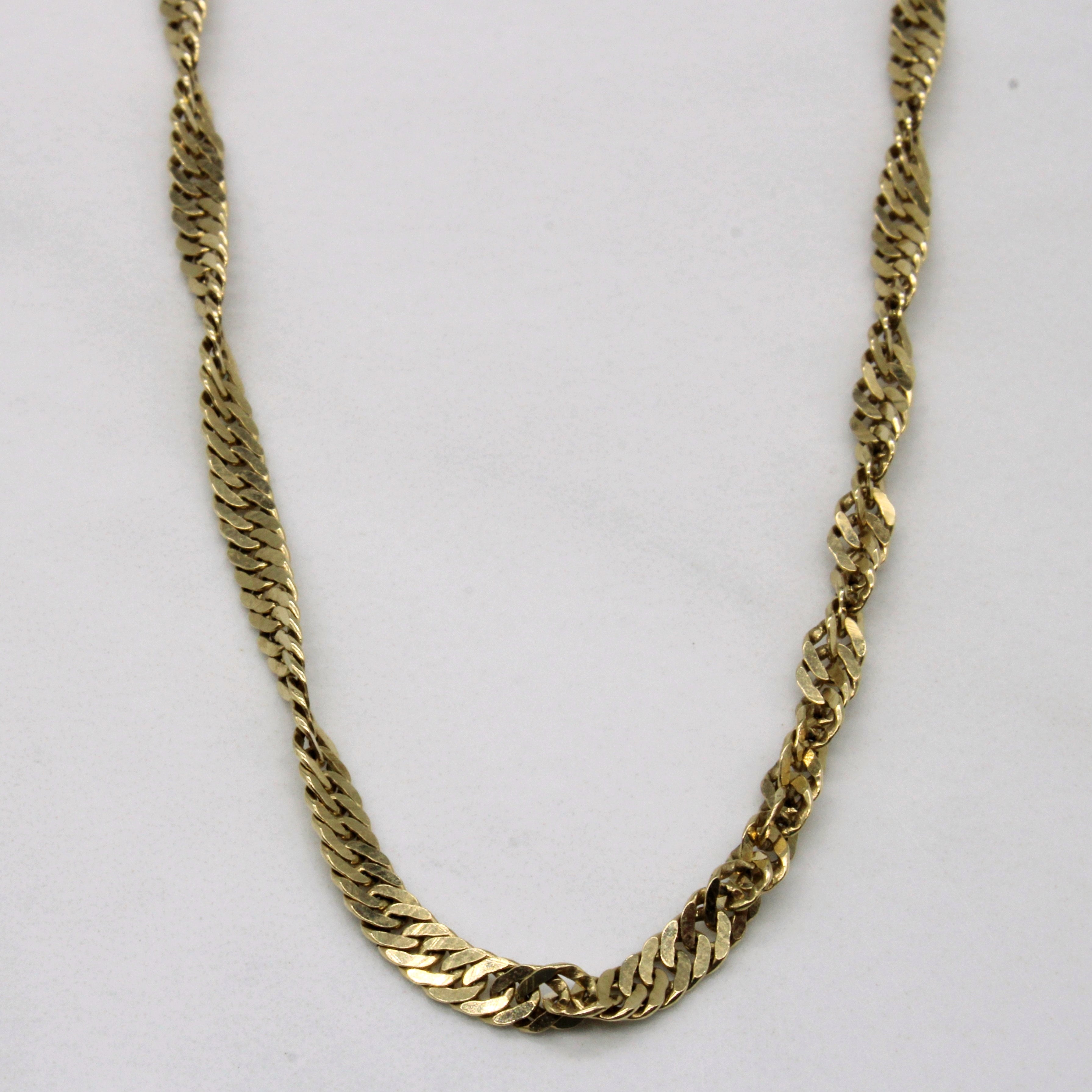 10k Yellow Gold Rope Chain | 18" |