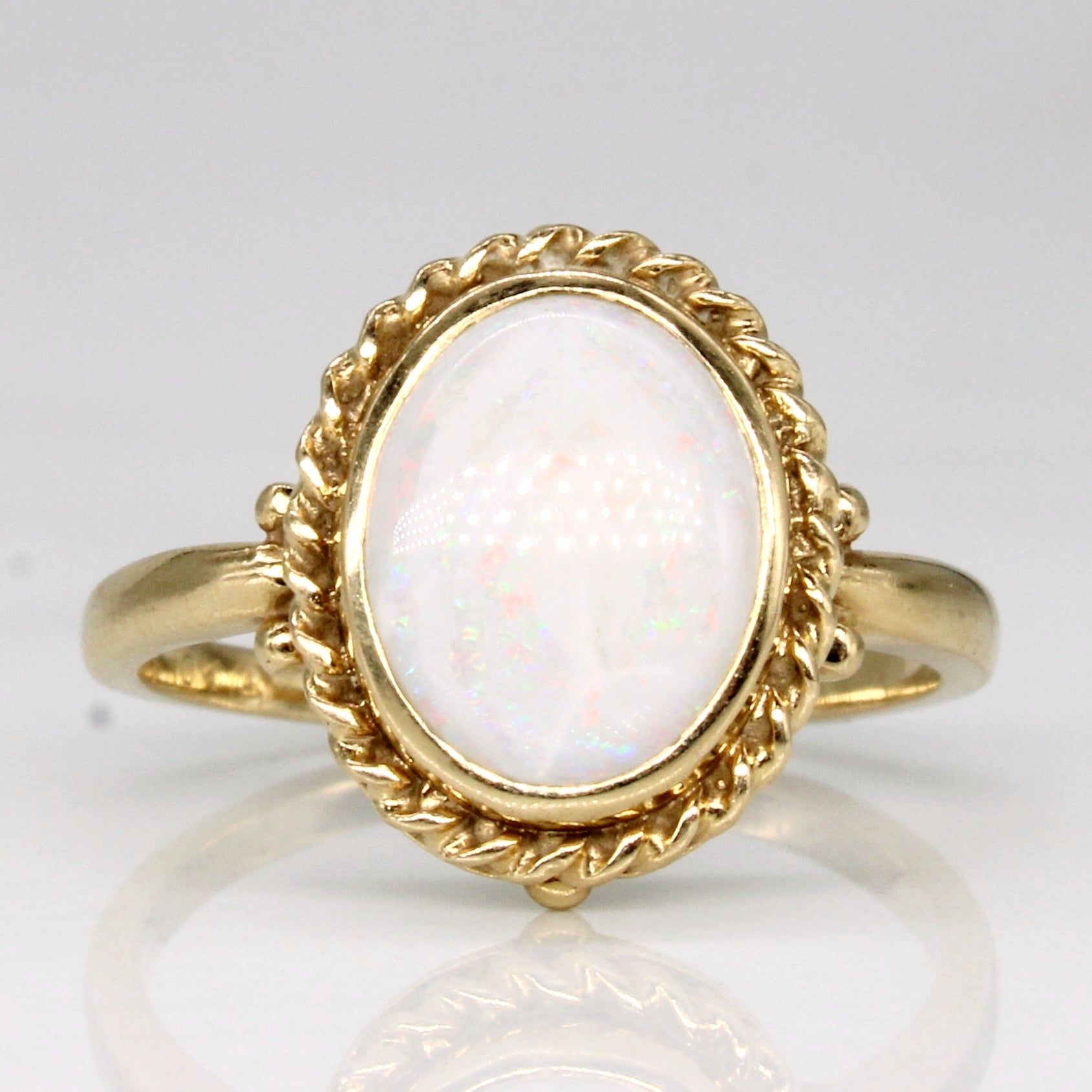 Bague cocktail doublet d'opale | 0,35 ct | Taille 5,75 | 