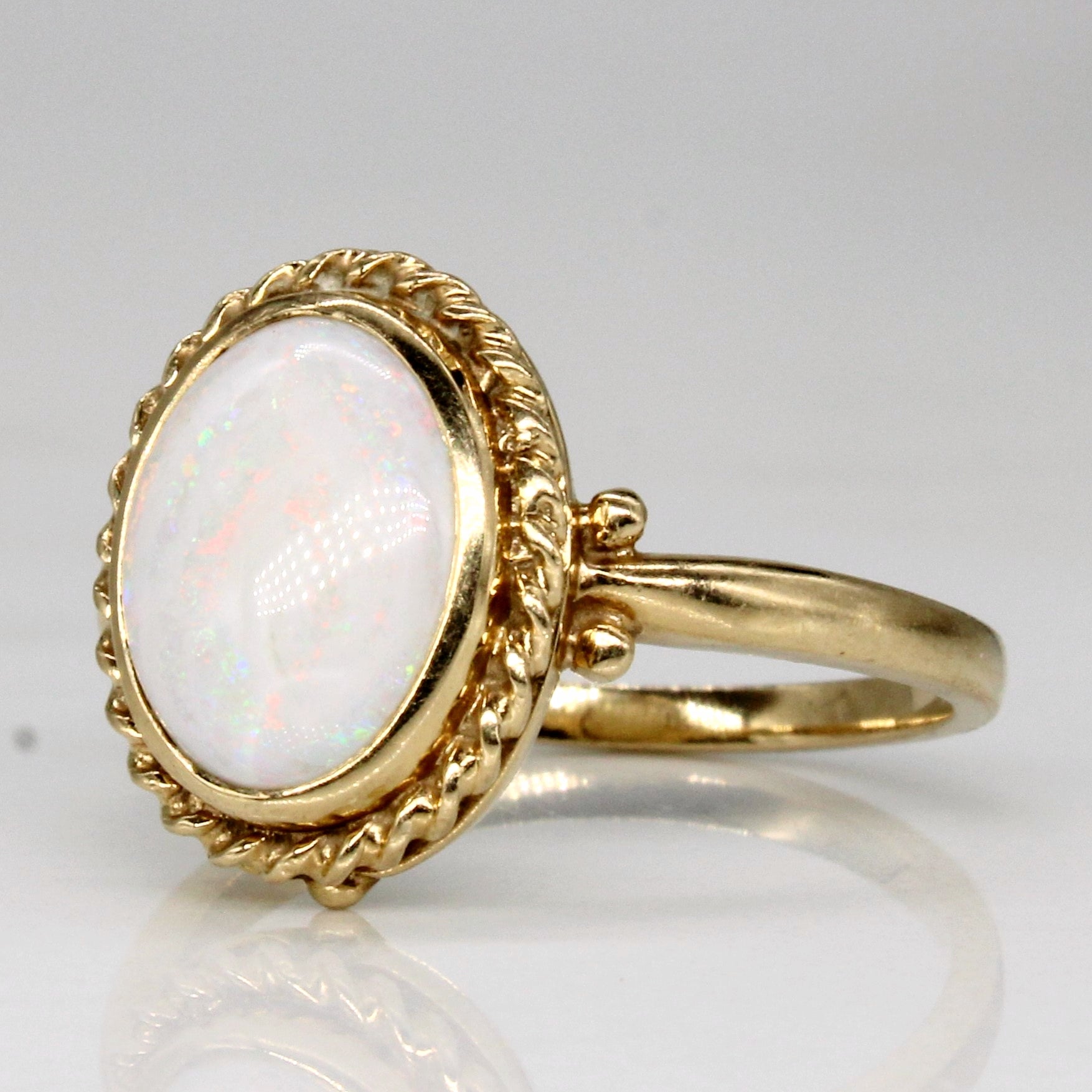 Bague cocktail doublet d'opale | 0,35 ct | Taille 5,75 | 