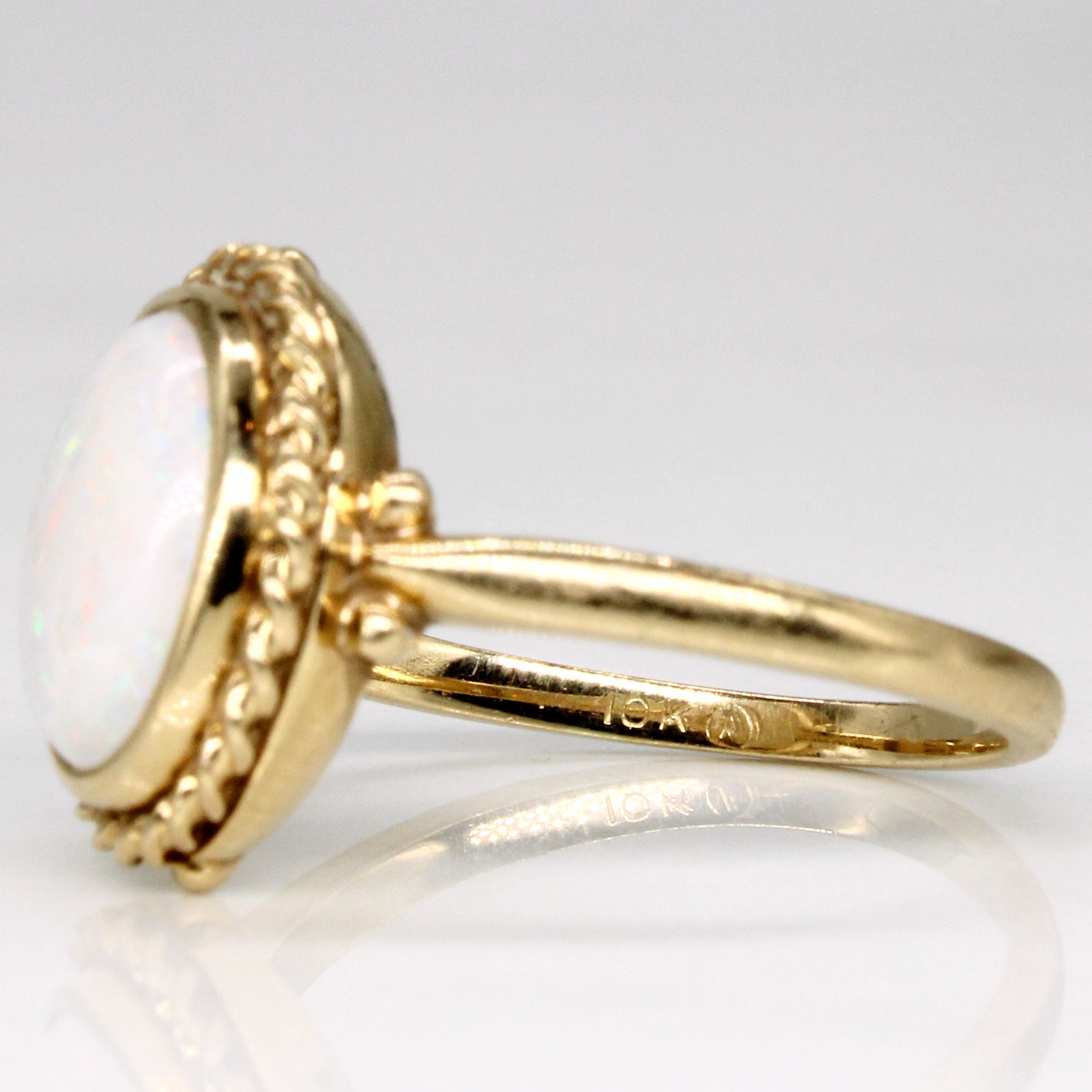 Bague cocktail doublet d'opale | 0,35 ct | Taille 5,75 | 