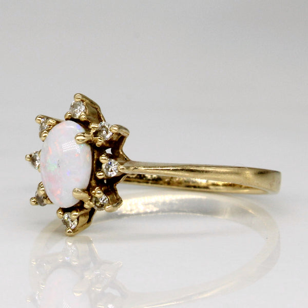 Opal & Diamond Ring | 0.20ct, 0.06ctw | SZ 6 |